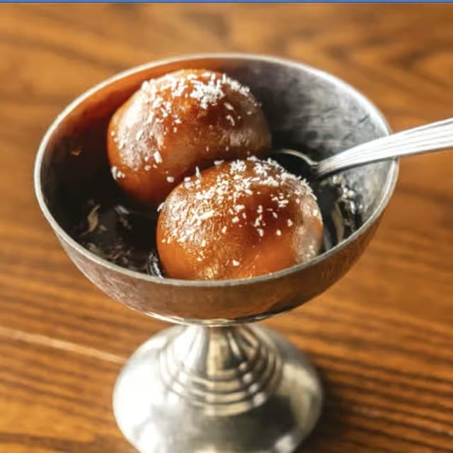 Gulab Jamun Dessert.
