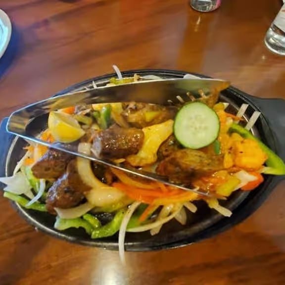 Lamb Seekh Kebab.