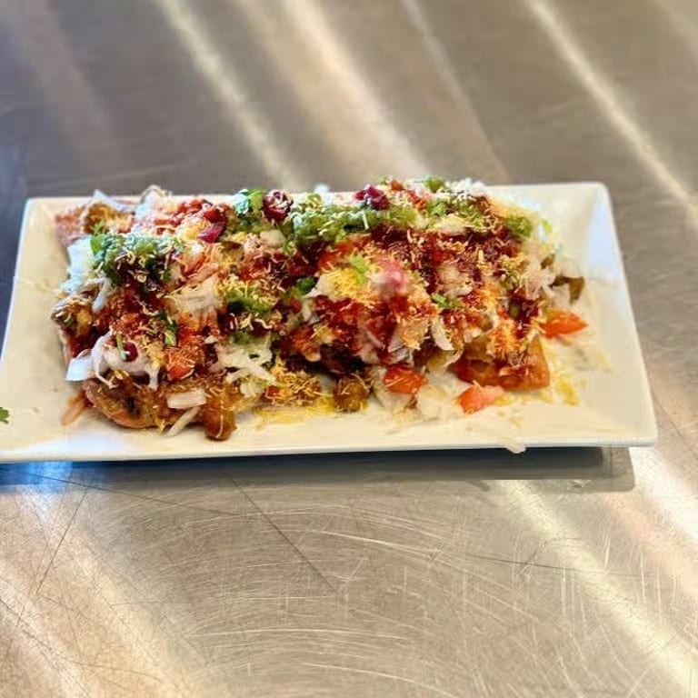 Aloo Tikki Chaat.